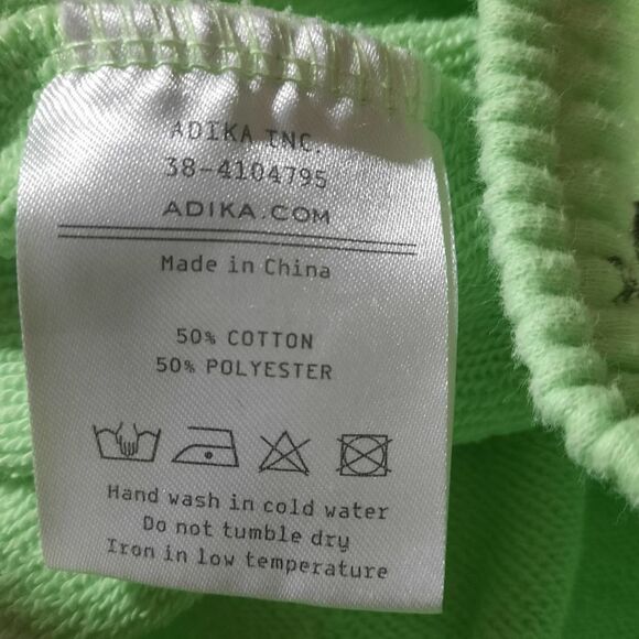 Ladies‎ Small Dragon Print Green Jogger Sweatpants Athleisure Comfy Cute - Picture 7 of 10